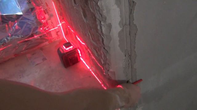 Штукатурка оконных откосов..(Часть 1 -установка маяков)