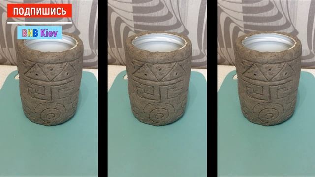 Кашпо своими руками. Шикарный цветочный горшок из пластиковой банки и лотков от яиц