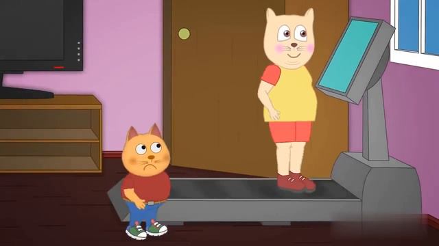 ПодыграйКа Брюс на беговой дорожке Мультфильмы для детей