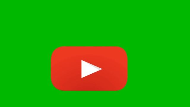 БОЛЬШОЙ ЛОГОТИП ЮТУБ на ЗЕЛЕНОМ ФОНЕ / LOGO YOUTUBE