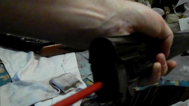 Чистка охотничьего ружья ИЖ 12, с помощью дрели!