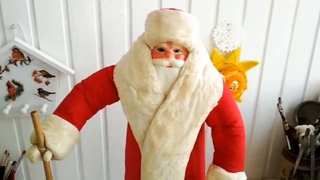 Реставрация   Деда Мороза СССР   Как  удалить грязь и пятна     МАСТЕР КЛАСС