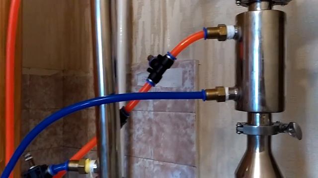 Подключение дефлегматора.