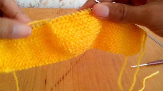 Пинетки-макасины спицами для мальчика часть2