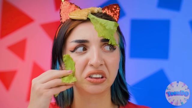 Геометрический Челлендж с Едой | Смешные Челленджи с Едой с TeenDO Challenge