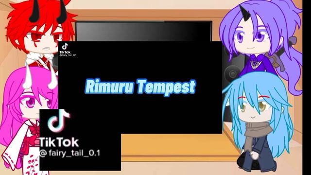 | i got reincarnated as a slime react to rimuru|реакция о моём перерождение в слизь на Римуру|