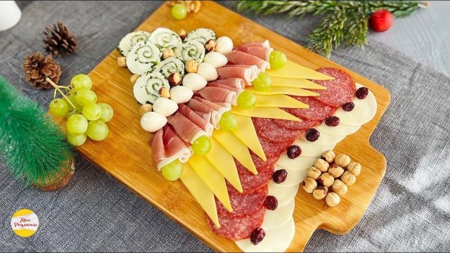 КРАСИВАЯ ПРАЗДНИЧНАЯ НАРЕЗКА. Два Варианта НА НОВОГОДНИЙ СТОЛ