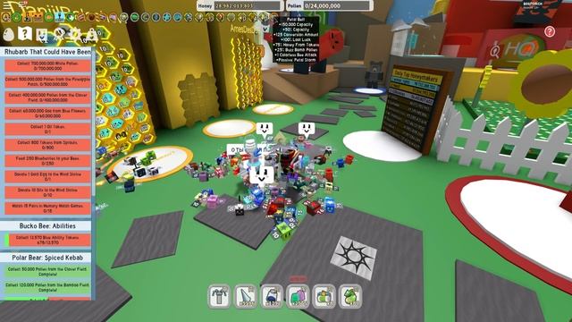 Сдаю 20 квест Spirit Bear + покупаем пояс PETAL BELT в Bee Swarm Simulator!!!