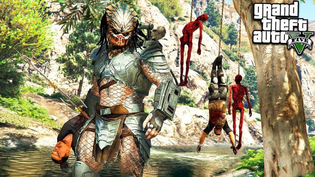 ИГРАЮ ЗА ХИЩНИКА 24 ЧАСА ОХОТА В ГТА 5 МОДЫ! PREDATOR ОБЗОР МОДА В GTA 5! ВИДЕО ИГРЫ MODS