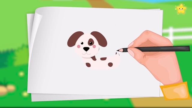 Рисуем животных, для детей, познавательные видео для малышей.