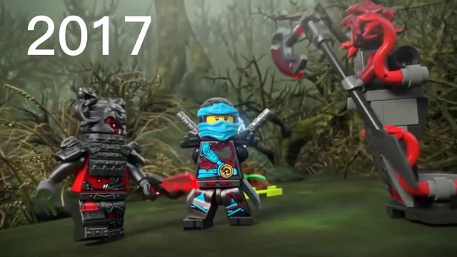 Все реклама наборов Лего ниндзяго с 2011 по 2022