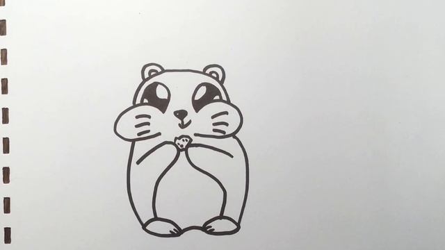 РИСУЕМ милого хомячка