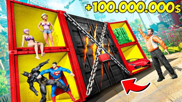 БИТВА ЗА КОНТЕЙНЕРЫ И НЕВЕРОЯТНАЯ УДАЧА В ГТА 5! РЕАЛЬНАЯ ЖИЗНЬ GTA 5 РОССИЯ ОБЗОР МОДА GTA 5 MODS