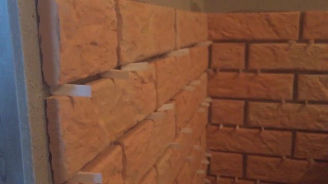 Декорируем предтопочный угол плиткой Терракот, в парилке из пеноблока