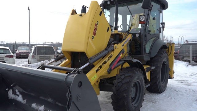 New Holland B80B - надежный экскаватор-погрузчик! Обзор New Holland B80B