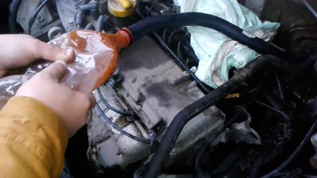 как почистить радиатор печки не снимая его с машины.mp4