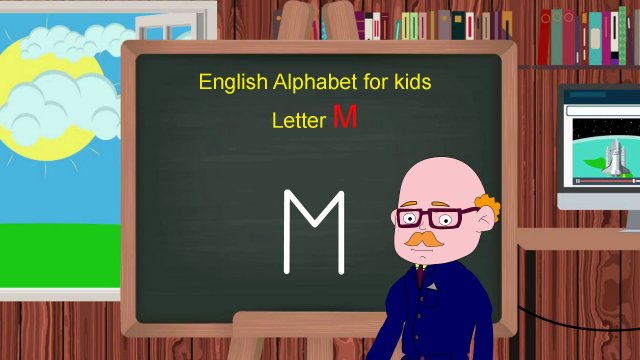 Английский алфавит - буква M | Учим  английский алфавит| Развивающее видео для детей