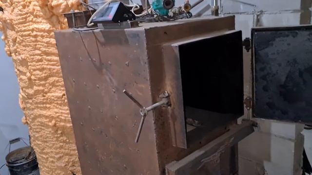 Твердотоплевный котел длительного горения. Пиролизный Самодельный котел на 35 кВт. Обзор