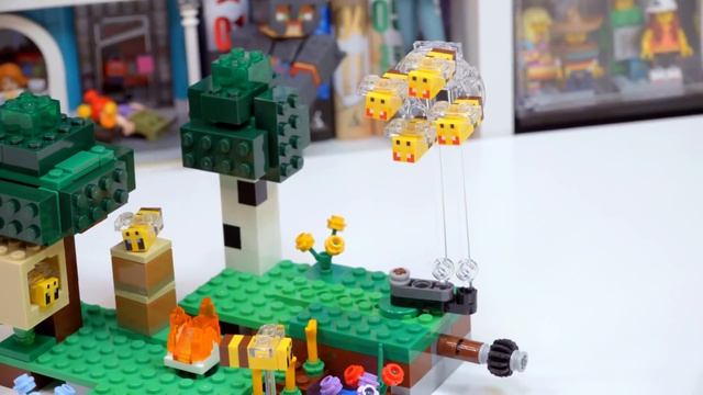 LEGO ПЧЕЛИНАЯ "ФЕРМА" ИЗ MINECRAFT - (НЕ Minecraft DUNGEONS)