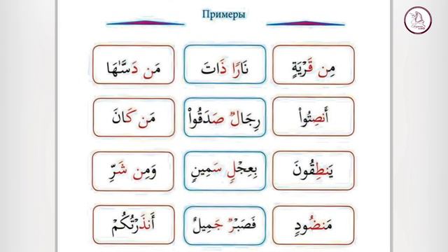 Рецитация Священного Корана 2я часть урок 6