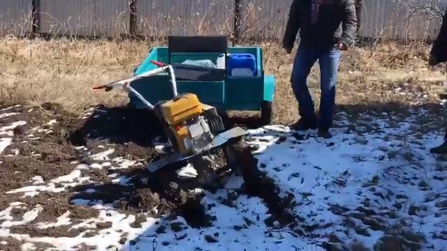 Мотоблок мб-23 с телегой