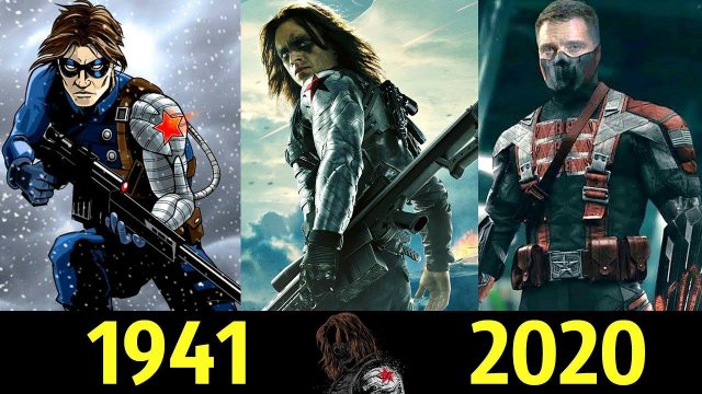 Зимний Солдат - Эволюция (1941 - 2020) ! Все Появления Баки Барнса !