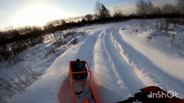 Нарезка эпических моментов с тест драйва Мотобуксировщиков,на 380 гусенице