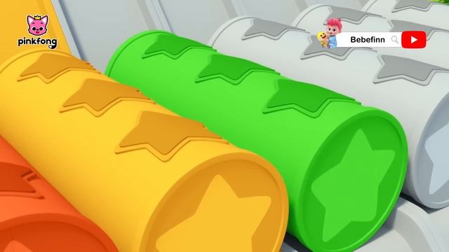 ?Учим цвета | красочный слайд | с друзьями Хоги и Пинкфонг | Интересные сказки для Детей