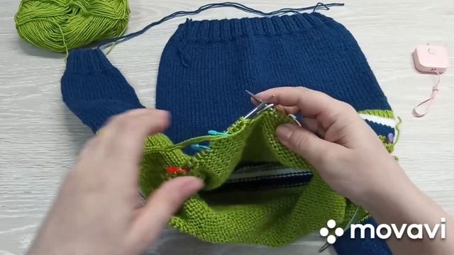 Детское худи с капюшоном спицами// Мастер Класс