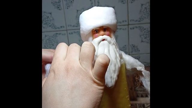 Мастеркласс по реставрации ватного деда мороза