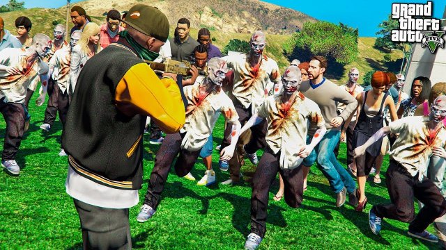 ВИРУС ЗАРАЗИЛ ВСЕХ ЛЮДЕЙ И ПРЕВРАТИЛ В ЗОМБИ В ГТА 5 МОДЫ! ZOMBIE ОБЗОР МОДА В GTA 5! ИГРЫ ВИДЕО MOD
