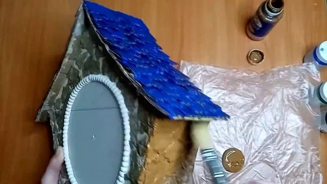 DIY Новогодние часы из картона