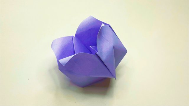 Как сделать колокольчик Цветок из бумаги. Оригами поделки, из бумаги
