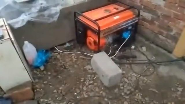 Установка газового редуктора на бензогенератор. Работа на газе.