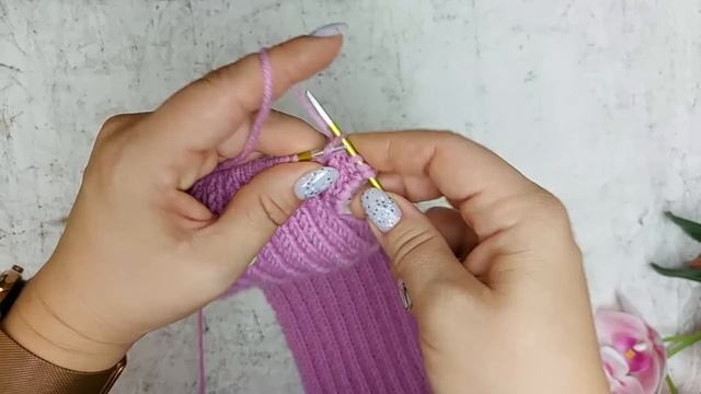 "ЛЕНИВЫЕ" носки НА ДВУХ СПИЦАХ. НОСКИ НА ЛЮБОЙ РАЗМЕР ЗА 2 ЧАСА.