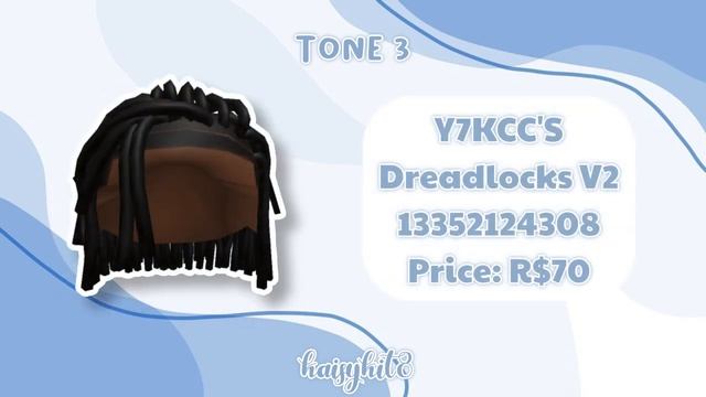 ALL TONES of Locs & Dreadlocks Codes for Black Boys | Roblox Bloxburg, Berry Avenue, Brookhaven