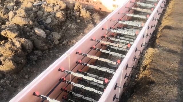 ОПАЛУБКА ИЗ ПЕНОПЛЕКСА, БЕЗ ДОСОК, ЗАЛИВКА БЕТОНА!!!