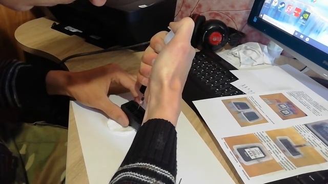 Canon MG2540S_Заправка нового картриджа