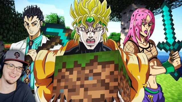 ДжоДжоКрафт ► Джо Джо и МАЙНКРАФТ ( JoJoCraft Minecraft ЖОЖО Жо Жо )  | Реакция