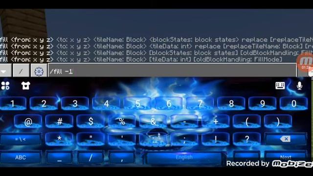 как заполнить пространство блоками с помощью команды в майнкрафте.