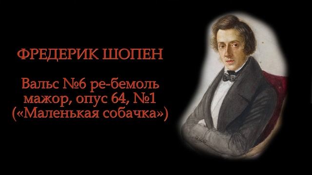 ФРЕДЕРИК ШОПЕН - Вальс №6, опус 64-1 «Маленькая собачка» | Chopin - Waltz of the little dog