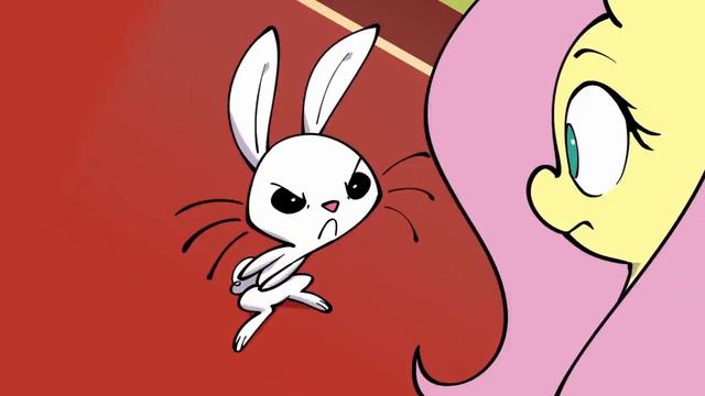 Флаттершай VS Энджел - анимация my little pony