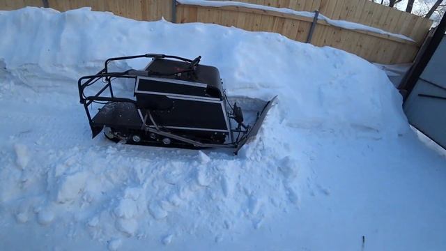 Сделал отвал на мотобуксировщик