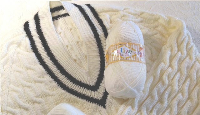 Пуловер спицами с удлиненной линией реглана. МК. Часть 1