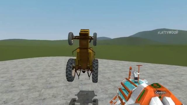 Lightning McQueen and Mater Goes Tractor Tipping In Garry's Mod!