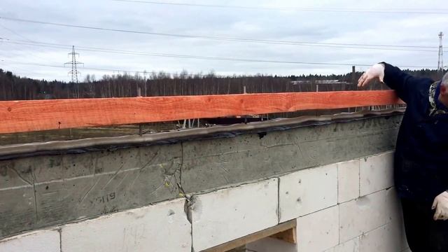 УСТАНОВКА монтаж МАУЭРЛАТА НА АРМОПОЯС