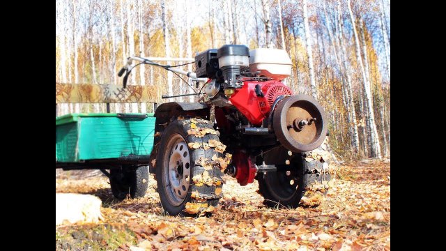 Самодельные вездеходовские колёса для мотоблока