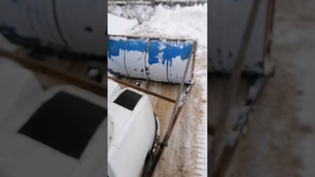 Отвал для чистки снега на снегоход Буран...