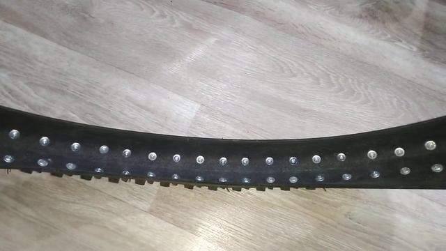 Ошиповка велосипедной покрышки, шипованная покрышка почти даром