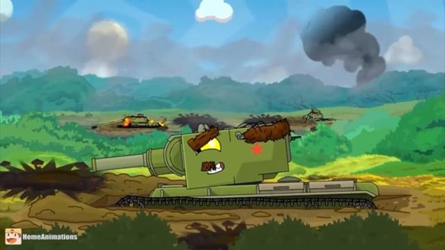 белый танк против зелёный танк